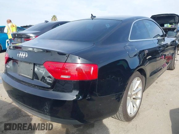 2015 Audi A5 Premium with VIN WAUCFAFR7FA001685, listed as a IAAI auction lot 41461616 with 99,252 mi miles. Bid and sale history available at carsss.com. Image 4.