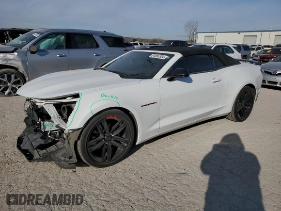 2022 Chevrolet Camaro 1LT with VIN 1G1FB3DS9N0131932, listed as a Copart auction lot 84866334 with 44,834 mi miles and Salvage Title. Bid and sale history available at carsss.com. Image 1.