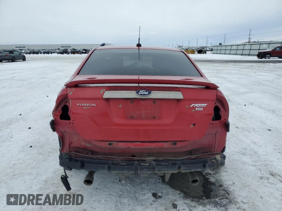 2011 Ford Fusion SPORT with VIN 3FAHP0DC4BR142413, listed as a Copart auction lot 44555335 with 172,951 mi miles and Salvage Title. Bid and sale history available at carsss.com. Image 6.