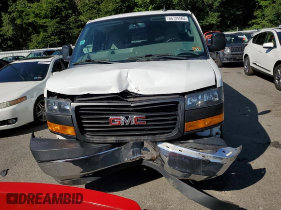 2018 GMC Savana z VIN 1GJW7FFG0J1191436, wystawiony jako Copart lot #66725564 z przebiegiem Nie podano mil oraz Szkoda całkowita • Salvage title. Historia ofert i sprzedaży dostępna na DreamBid. Obrazek 5.