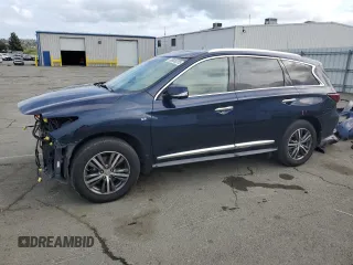2017 Infiniti QX60 with VIN 5N1DL0MM1HC560489, listed as a Copart auction lot 50900225 with 59,091 mi miles and Salvage Title. Bid and sale history available at carsss.com. Image 1.