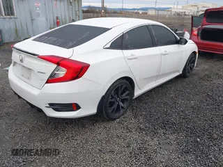 2020 Honda Civic Sedan Sport with VIN 19XFC2F87LE216756, listed as a IAAI auction lot 41640875 with 45,666 mi miles. Bid and sale history available at carsss.com. Image 4.