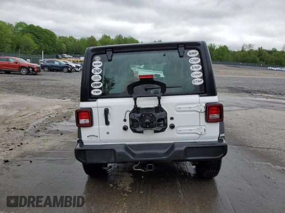 2024 Jeep Wrangler Sport S with VIN 1C4PJXDG3RW173078, listed as a Copart auction lot 57075565 with 26,661 mi miles and Salvage title. Bid and sale history available at DreamBid. Image 6.