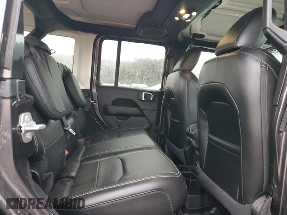 2021 Jeep Wrangler Unlimited Sahara with VIN 1C4JJXP6XMW643026, listed as a Copart auction lot 49960415 with 43,733 mi miles and Salvage Title. Bid and sale history available at DreamBid. Image 10.