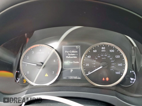 2018 Lexus IS 300 with VIN JTHBA1D22J5072649, listed as a Copart auction lot 58249175 with 135,160 mi miles and Salvage title. Bid and sale history available at DreamBid. Image 9.