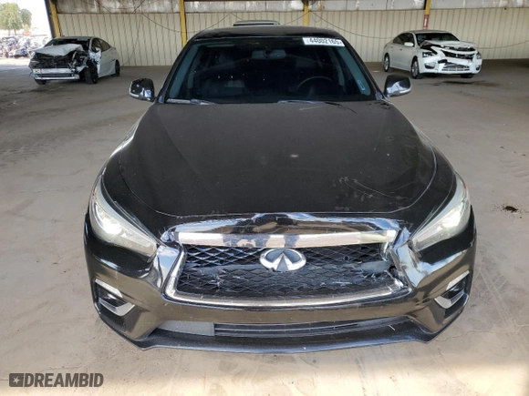 2019 Infiniti Q50 3.0t LUXE with VIN JN1EV7AP1KM540094, listed as a Copart auction lot 44002165 with 88,689 mi miles and Salvage Title. Bid and sale history available at carsss.com. Image 5.