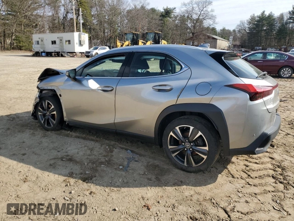 2021 Lexus UX with VIN JTHP9JBH7M2037908, listed as a Copart auction lot 48493995 with 52,066 mi miles and Salvage Title. Bid and sale history available at carsss.com. Image 2.