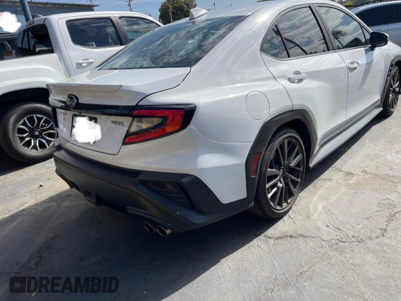 2022 Subaru WRX GT with VIN JF1VBAU60N8028755, listed as a Copart auction lot 50240085 with 15,177 mi miles and Clean title. Bid and sale history available at DreamBid. Image 4.