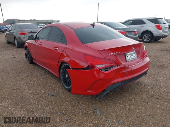 2016 Mercedes-Benz CLA 250 with VIN WDDSJ4EB0GN317142, listed as a IAAI auction lot 41996647 with 108,416 mi miles and . Bid and sale history available at DreamBid. Image 3.