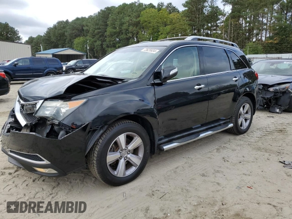 2013 Acura MDX Tech Pkg with VIN 2HNYD2H32DH522707, listed as a Copart auction lot 73629934 with 177,524 mi miles and Salvage Title. Bid and sale history available at carsss.com. Image 1.