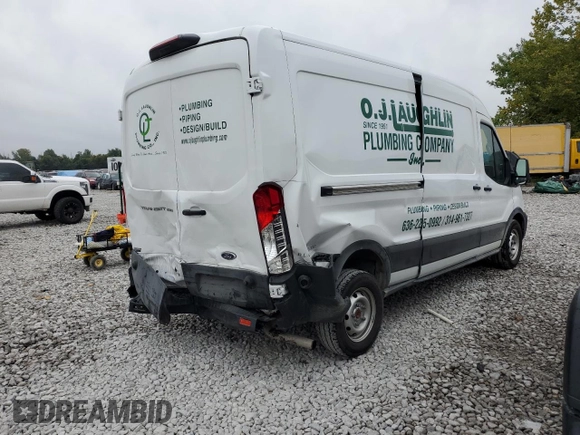 2023 Ford Transit Cargo with VIN 1FTBR1C88PKB21007, listed as a Copart auction lot 70991064 with 16,219 mi miles and Salvage Title. Bid and sale history available at DreamBid. Image 3.