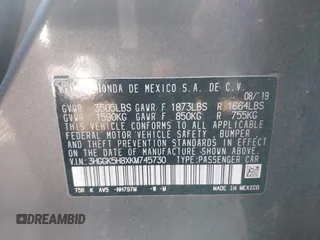 2019 Honda Fit EX with VIN 3HGGK5H8XKM745730, listed as a IAAI auction lot 41911606 with 39,640 mi miles and . Bid and sale history available at DreamBid. Image 9.