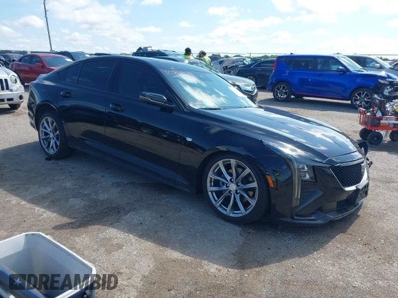 2025 Cadillac CT5 Sport с VIN 1G6DP5RK3S0100470, выставлен на аукционе IAAI как лот 42386329 с пробегом 6 143 миль миль и . История ставок и продаж доступна на DreamBid. Изображение 1.