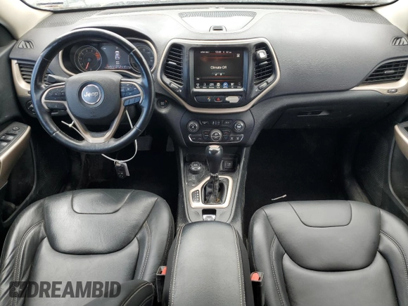 2018 Jeep Cherokee Limited with VIN 1C4PJMDX9JD555520, listed as a Copart auction lot 56381665 with 136,534 mi miles and Salvage title. Bid and sale history available at DreamBid. Image 8.