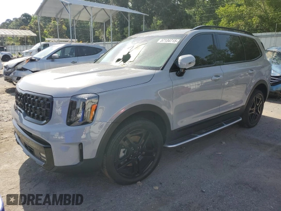 2025 Kia Telluride SX X-Line with VIN 5XYP5DGC3SG568800, listed as a Copart auction lot 57134715 with Not provided miles and Salvage title. Bid and sale history available at DreamBid. Image 1.