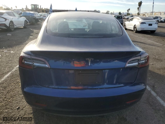 2021 Tesla Model 3 Standard Range Plus with VIN 5YJ3E1EA0MF095706, listed as a Copart auction lot 79754074 with 117,208 mi miles and Salvage Title. Bid and sale history available at carsss.com. Image 6.