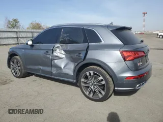 2018 Audi SQ5 Premium Plus with VIN WA1A4AFY0J2103351, listed as a Copart auction lot 78550614 with 58,657 mi miles and Salvage Title. Bid and sale history available at DreamBid. Image 2.