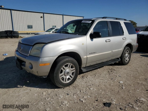 2002 Mercury Mountaineer with VIN 4M2ZU66K32ZJ43699, listed as a Copart auction lot 84080154 with 0 mi miles and Salvage Title. Bid and sale history available at carsss.com. Image 1.
