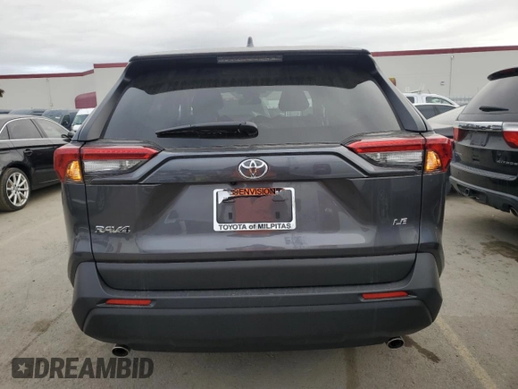 2025 Toyota RAV4 LE with VIN 2T3H1RFV4SC308652, listed as a Copart auction lot 46656685 with 203 mi miles and Salvage Title. Bid and sale history available at carsss.com. Image 6.