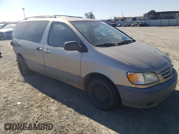 2001 Toyota Sienna LE with VIN 4T3ZF13C41U400383, listed as a Copart auction lot 47057865 with 271,432 mi miles and Salvage Title. Bid and sale history available at carsss.com. Image 4.