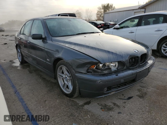 2001 BMW 5 Series 540iA with VIN WBADN634X1GM73365, listed as a Copart auction lot 77814684 with 142,374 mi miles and Salvage Title. Bid and sale history available at carsss.com. Image 4.