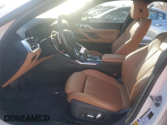 2023 BMW 4 Series 430i xDrive with VIN WBA73AV05PFN90009, listed as a Copart auction lot 85745004 with 41,736 mi miles and Salvage title. Bid and sale history available at DreamBid. Image 7.