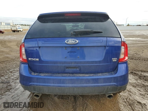 2013 Ford Edge SEL with VIN 2FMDK4JC6DBE27078, listed as a Copart auction lot 46593035 with 64,526 mi miles and Salvage Title. Bid and sale history available at carsss.com. Image 6.