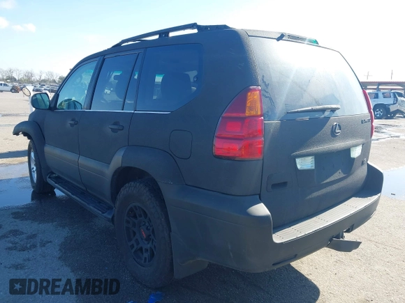 2005 Lexus GX 470 z VIN JTJBT20X150087128, wystawiony jako IAAI lot #41124756 z przebiegiem 221 052 mil mil oraz . Historia ofert i sprzedaży dostępna na DreamBid. Obrazek 3.