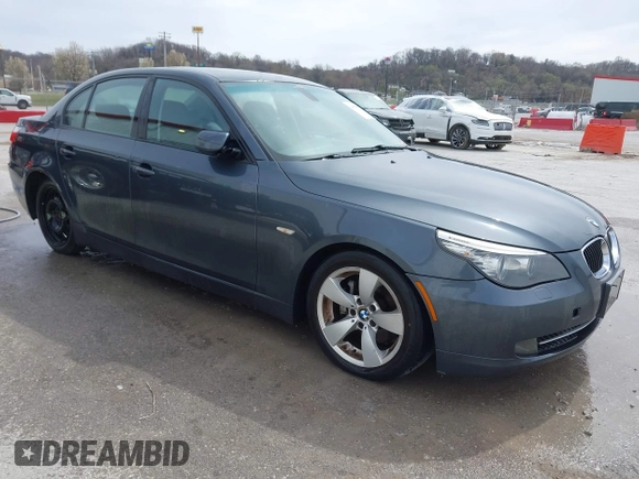 2008 BMW 5 Series 528i with VIN WBANU53568CT12796, listed as a IAAI auction lot 41770042 with 118,516 mi miles and . Bid and sale history available at carsss.com. Image 1.