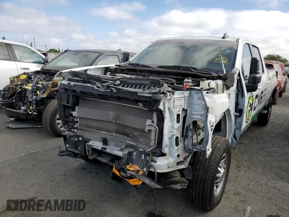 2021 Chevrolet Silverado 3500HD LT with VIN 1GC4YTEYXMF295945, listed as a Copart auction lot 74179534 with 43,064 mi miles and Salvage Title. Bid and sale history available at carsss.com. Image 1.