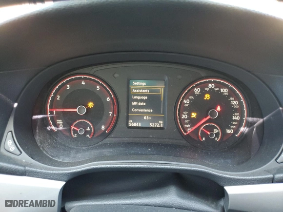 2022 Volkswagen Passat 2.0T SE with VIN 1VWSA7A3XNC000341, listed as a Copart auction lot 49832635 with 56,843 mi miles and Salvage Title. Bid and sale history available at carsss.com. Image 9.