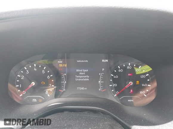 2022 Jeep Compass Latitude Lux with VIN 3C4NJDFB7NT112307, listed as a IAAI auction lot 42330292 with 77,240 mi miles and . Bid and sale history available at DreamBid. Image 7.