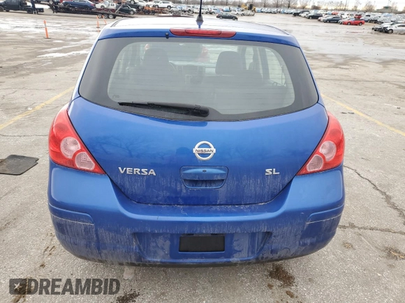 2009 Nissan Versa 1.8 SL with VIN 3N1BC13E79L430687, listed as a Copart auction lot 43637075 with 138,032 mi miles and Salvage Title. Bid and sale history available at carsss.com. Image 6.