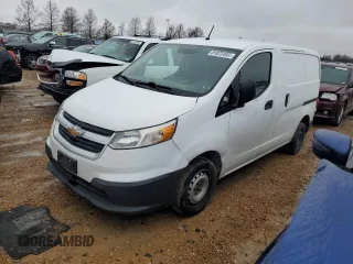2017 Chevrolet City Express Cargo Van LS with VIN 3N63M0YN3HK696761, listed as a Copart auction lot 81072493 with 283,417 mi miles and Salvage Title. Bid and sale history available at carsss.com. Image 1.