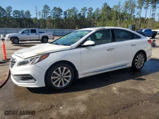 2016 Hyundai Sonata 2.4L Sport with VIN 5NPE34AF5GH304770, listed as a Copart auction lot 46178175 with 107,017 mi miles and Salvage Title. Bid and sale history available at carsss.com. Image 1.