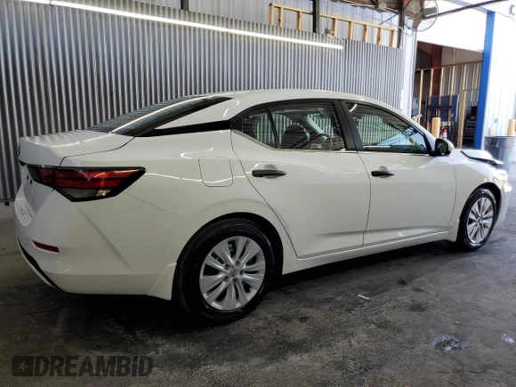 2025 Nissan Sentra S z VIN 3N1AB8BV5SY265501, wystawiony jako Copart lot #57287125 z przebiegiem 613 mil mil oraz Nie do naprawy • Non repairable. Historia ofert i sprzedaży dostępna na DreamBid. Obrazek 3.