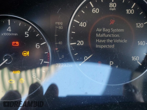 2020 Mazda 3 Preferred with VIN 3MZBPBDM7LM117344, listed as a Copart auction lot 72529862 with 27,792 mi miles and . Bid and sale history available at DreamBid. Image 9.