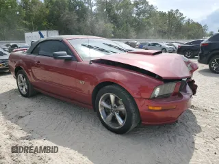 2007 Ford Mustang GT Deluxe with VIN 1ZVHT85H275226221, listed as a Copart auction lot 53680395 with Not provided miles and Salvage title. Bid and sale history available at DreamBid. Image 4.
