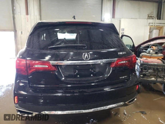 2017 Acura MDX with VIN 5FRYD4H35HB035996, listed as a Copart auction lot 48610825 with 113,366 mi miles and Salvage Title. Bid and sale history available at carsss.com. Image 6.
