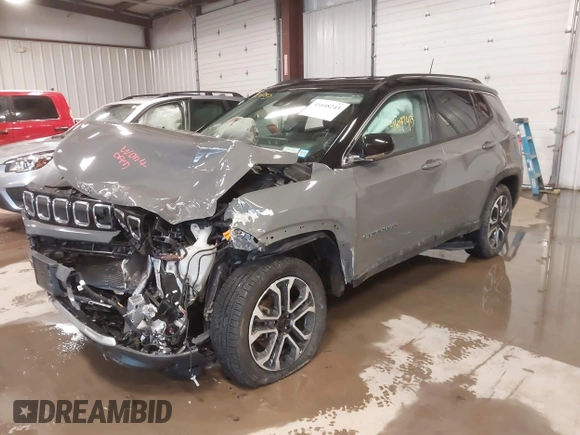 2022 Jeep Compass High Altitude with VIN 3C4NJDCB3NT144370, listed as a IAAI auction lot 41608243 with 20,610 mi miles and . Bid and sale history available at DreamBid. Image 17.