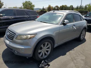 2005 Infiniti FX z VIN JNRAS08W45X210106, wystawiony jako Copart lot #60341175 z przebiegiem 152 803 mil mil oraz Czysty tytuł • Clean title. Historia ofert i sprzedaży dostępna na DreamBid. Obrazek 1.