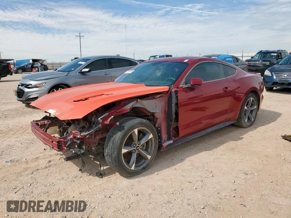 2015 Ford Mustang V6 with VIN 1FA6P8AM7F5329835, listed as a Copart auction lot 62985735 with Not provided miles and Salvage title. Bid and sale history available at DreamBid. Image 1.