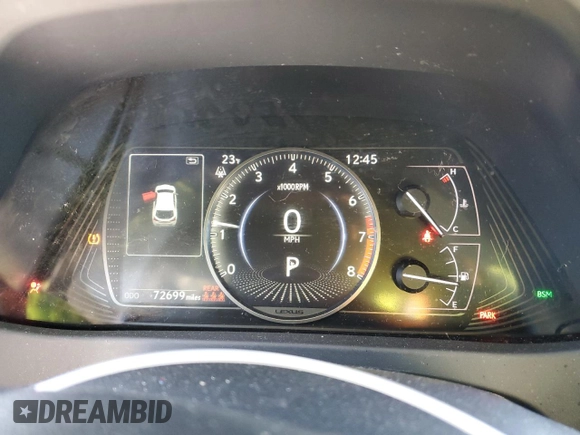 2021 Lexus UX 200 with VIN JTHX3JBH4M2037480, listed as a Copart auction lot 86453554 with 72,699 mi miles and Salvage title. Bid and sale history available at DreamBid. Image 9.