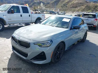2024 BMW 2 Series M240i xDrive with VIN 3MW53CM06R8D83628, listed as a IAAI auction lot 41708868 with 14,842 mi miles. Bid and sale history available at carsss.com. Image 2.