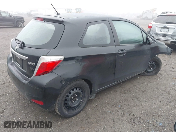 2014 Toyota Yaris L with VIN VNKJTUD30EA010981, listed as a IAAI auction lot 41275154 with 1 mi miles. Bid and sale history available at carsss.com. Image 4.