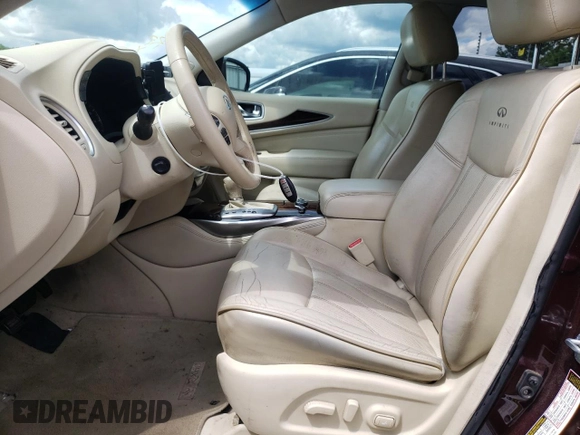 2014 Infiniti QX60 with VIN 5N1AL0MN3EC504335, listed as a Copart auction lot 46644225 with 164,544 mi miles and Salvage Title. Bid and sale history available at DreamBid. Image 7.
