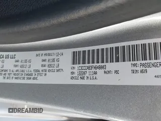 2015 Chrysler 200 Limited with VIN 1C3CCCAB3FN648003, listed as a IAAI auction lot 41859467 with 111,880 mi miles. Bid and sale history available at carsss.com. Image 9.