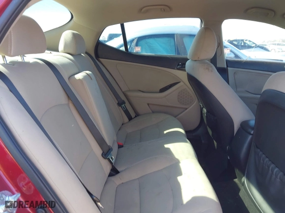 2015 Kia Optima LX with VIN 5XXGM4A79FG517679, listed as a IAAI auction lot 41748023 with 125,666 mi miles. Bid and sale history available at carsss.com. Image 8.