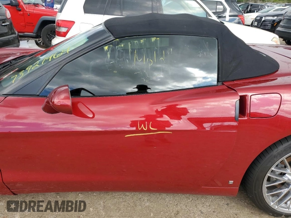 2008 Chevrolet Corvette with VIN 1G1YY36W685125813, listed as a Copart auction lot 73927464 with 0 mi miles and Non Repairable. Bid and sale history available at carsss.com. Image 12.