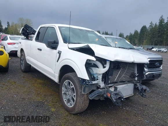 2024 Ford F-150 with VIN 1FTEX2LP1RKD38773, listed as a IAAI auction lot 41973683 with 7,538 mi miles and . Bid and sale history available at DreamBid. Image 1.